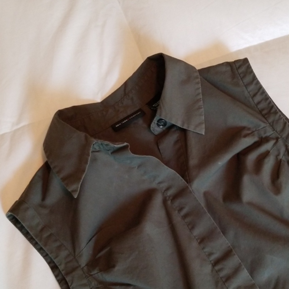 New York & Company Navy Green dress